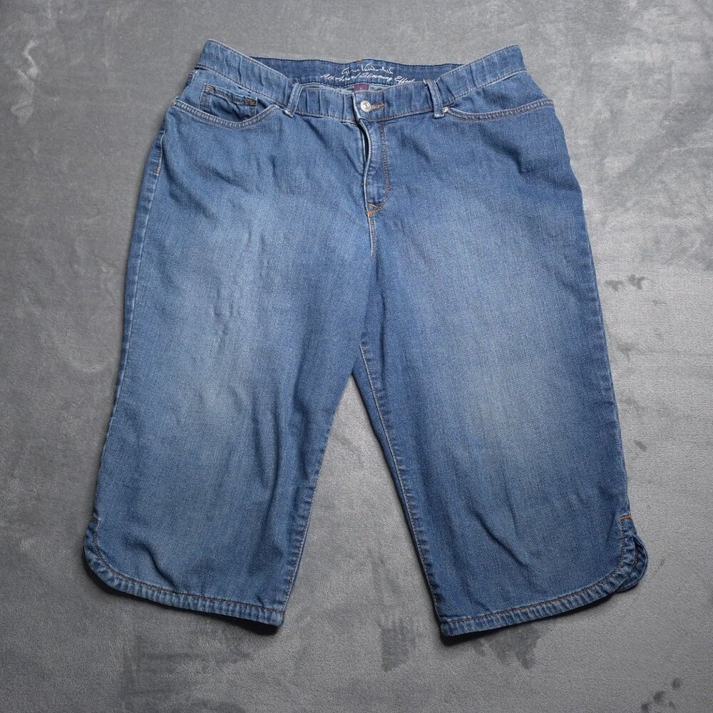 Gloria Vanderbilt Womens All Around Slimming Effect Skimmer Jeans 16 Medium Wash - Picture 3 of 8